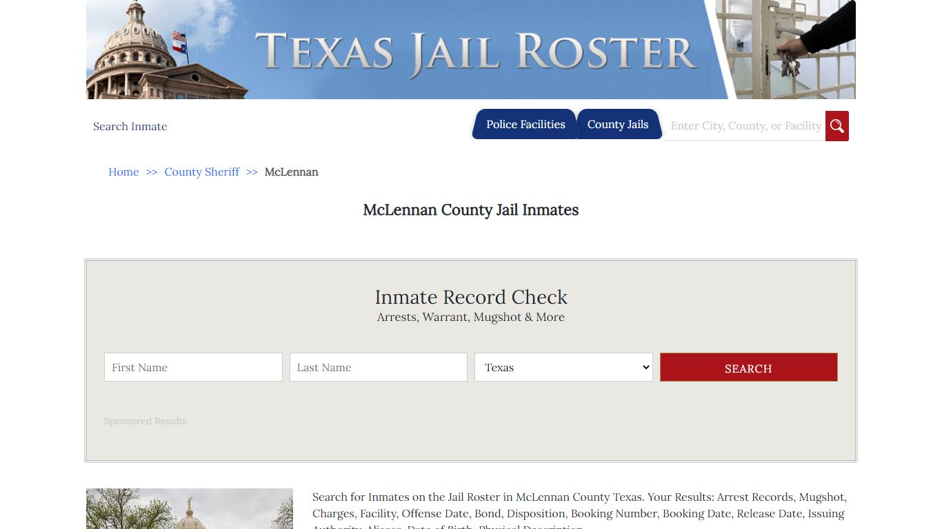 McLennan County Jail Inmates - Jail Roster Search