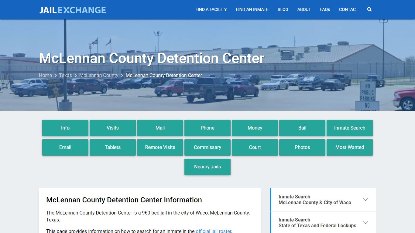 McLennan County Detention Center, TX Inmate Search, Information